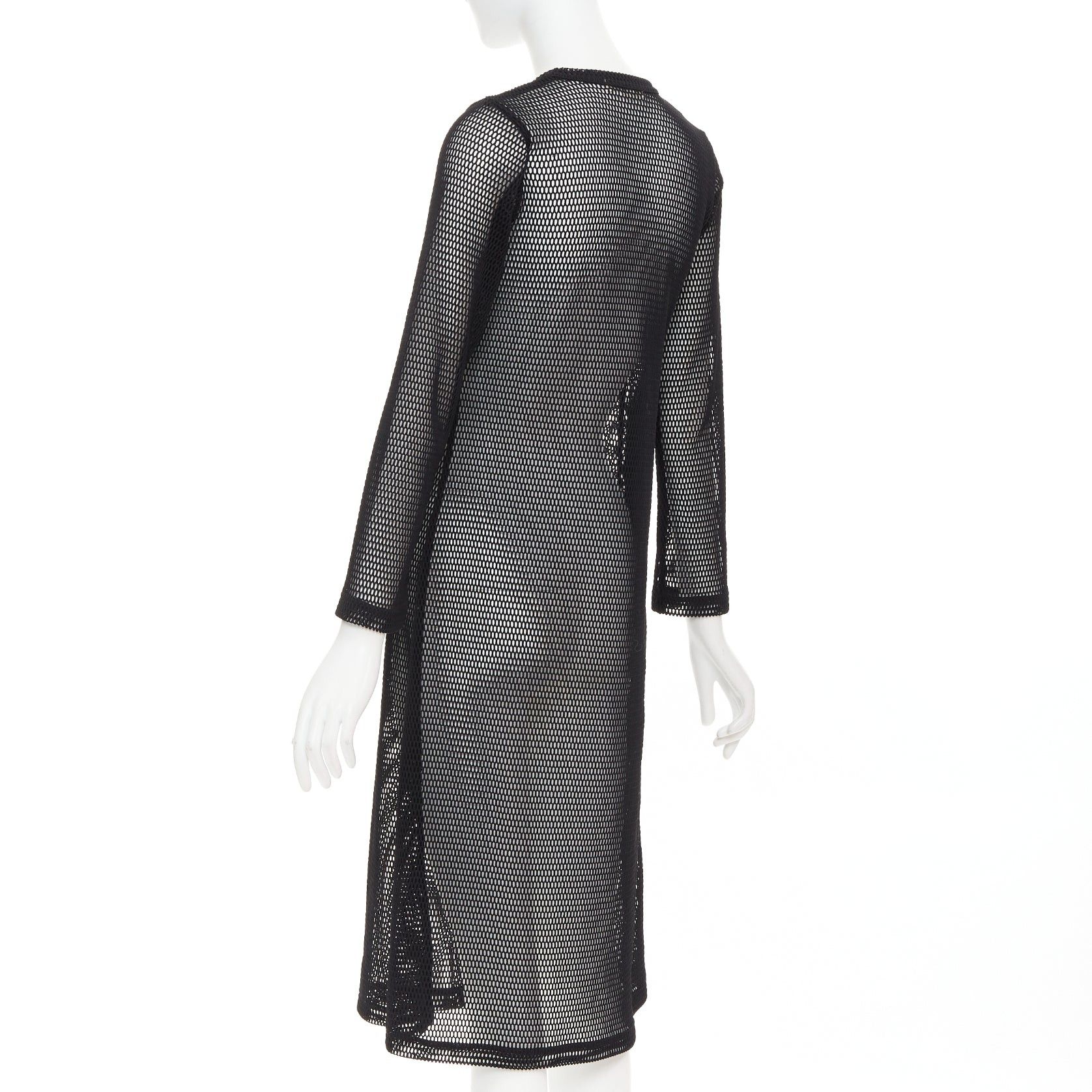 Comme des Garcons COMME DES GARCONS Alisa Yoffe¬†2019 white black abstract face net mesh dress XS Size XS / US 0-2 / IT 36-38 - 6 Thumbnail