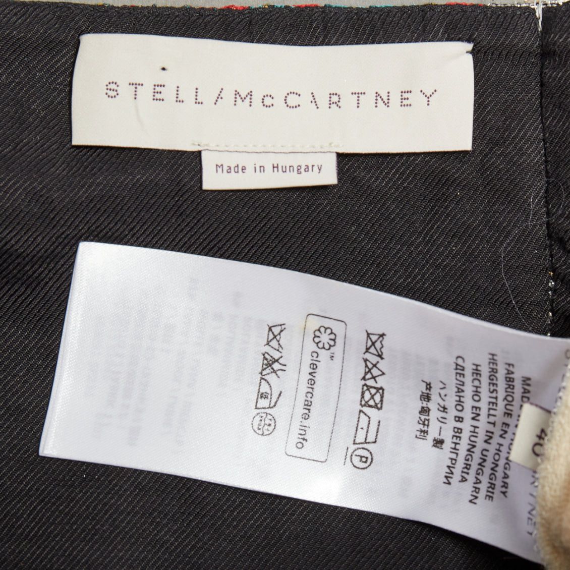 Stella McCartney STELLA MCCARTNEY 2015 cream wool blend silver ethnic jacquard midi skirt IT40 S Size 27" / US 4 / IT 40 - 8 Thumbnail
