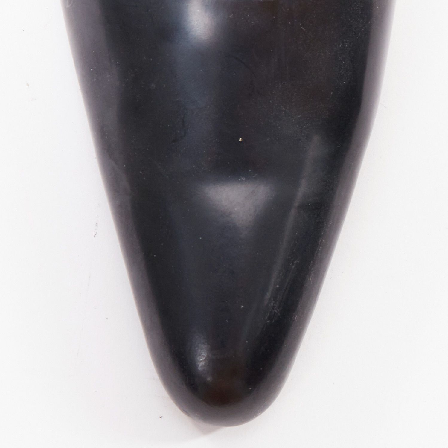 Balenciaga BALENCIAGA black calfskin leather elongated toe box block heel pump EU37 Size US 7 / IT 37 - 6 Thumbnail