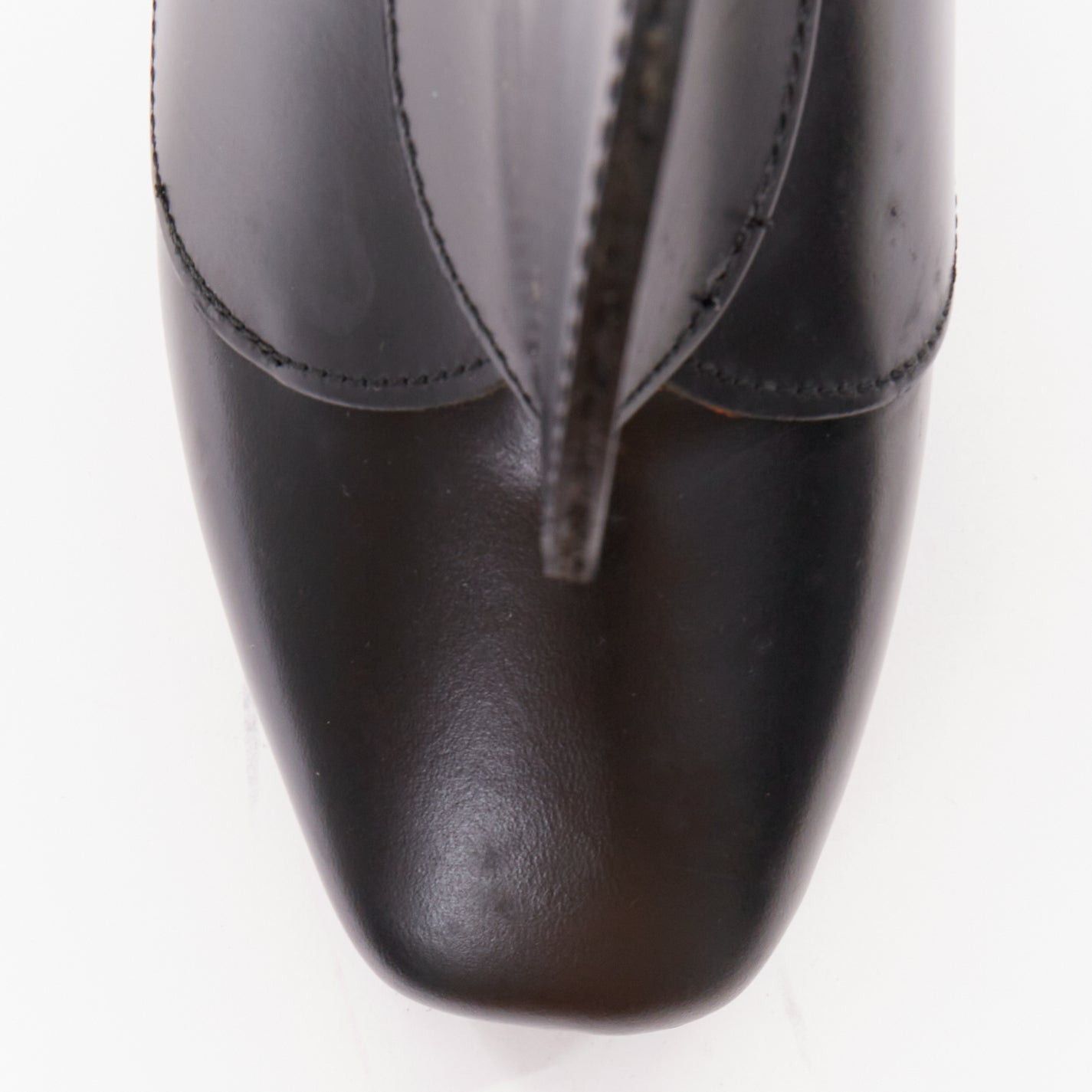 Junya Watanabe JUNYA WATANABE black leather circle embellished platorm brogue shoes XS Size US 7 / IT 37 - 6 Thumbnail