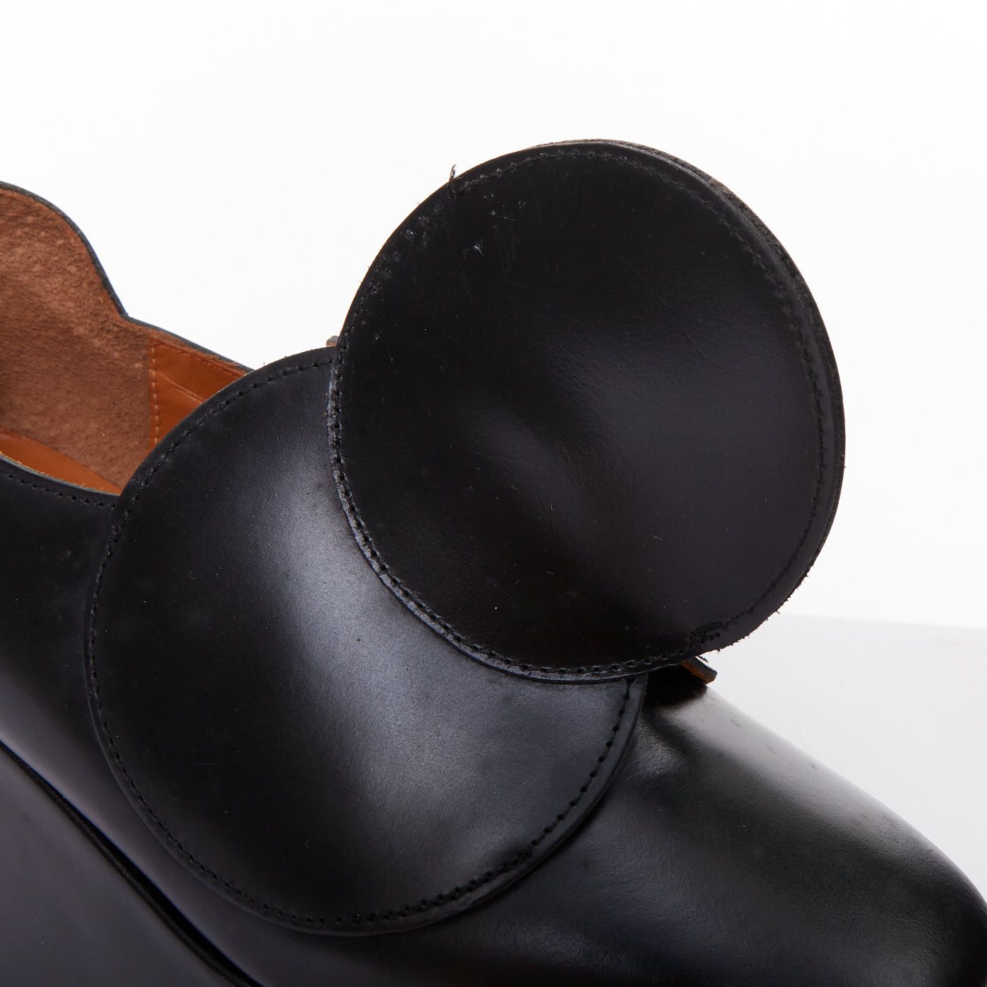 Junya Watanabe JUNYA WATANABE black leather circle embellished platorm brogue shoes XS Size US 7 / IT 37 - 7 Thumbnail