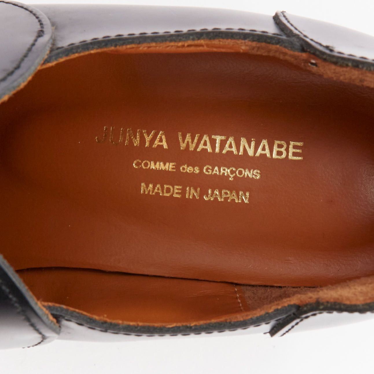 Junya Watanabe JUNYA WATANABE black leather circle embellished platorm brogue shoes XS Size US 7 / IT 37 - 9 Thumbnail