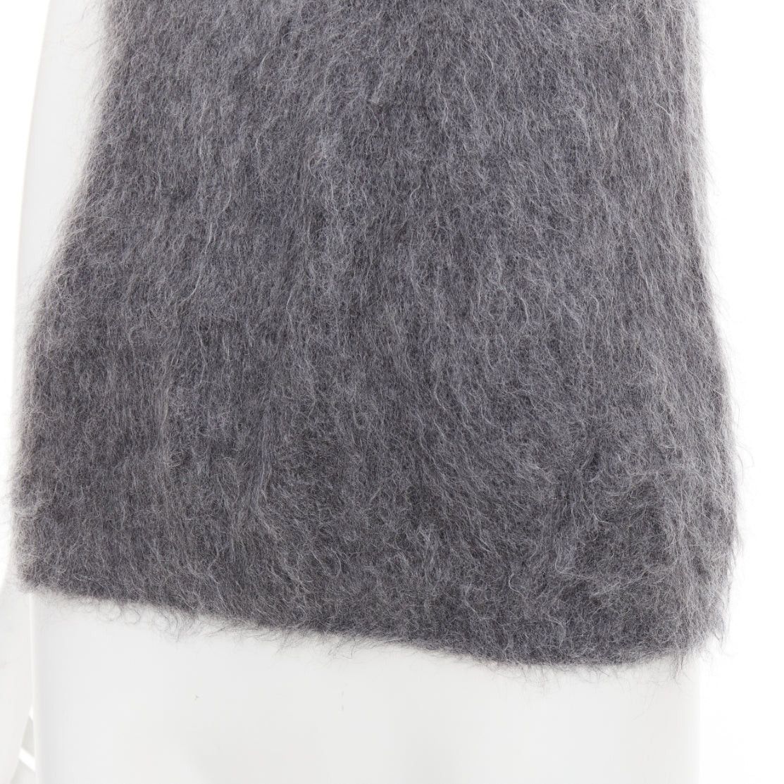 Prada PRADA 2017 fluffy grey mohair blend strappy camisole top IT38 XS Size XS / US 0-2 / IT 36-38 - 7 Thumbnail