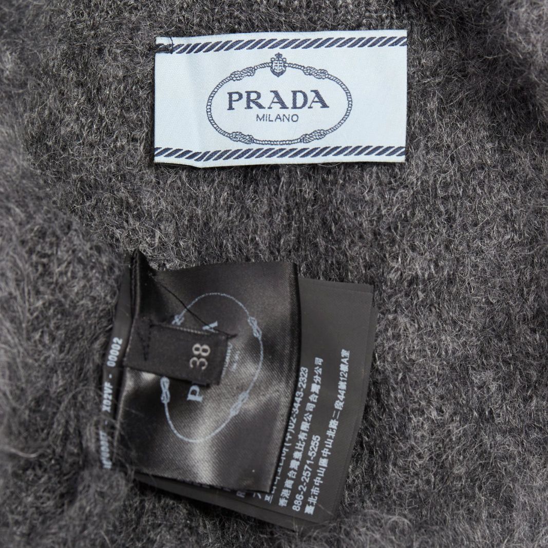 Prada PRADA 2017 fluffy grey mohair blend strappy camisole top IT38 XS Size XS / US 0-2 / IT 36-38 - 8 Thumbnail