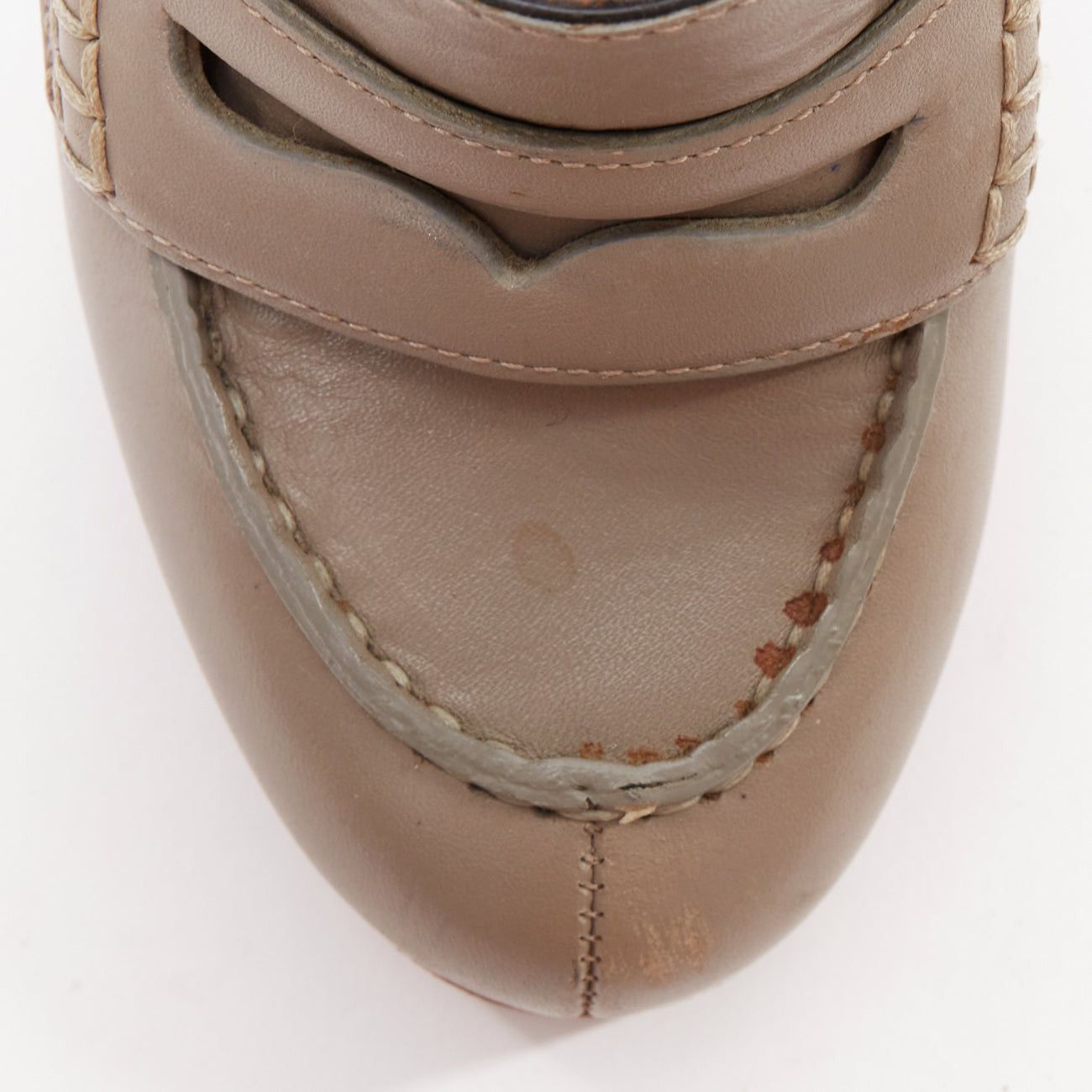 Balenciaga rare BALENCIAGA Vintage grey leather colourful wooden block heel loafer EU37 Size US 7 / IT 37 - 6 Thumbnail