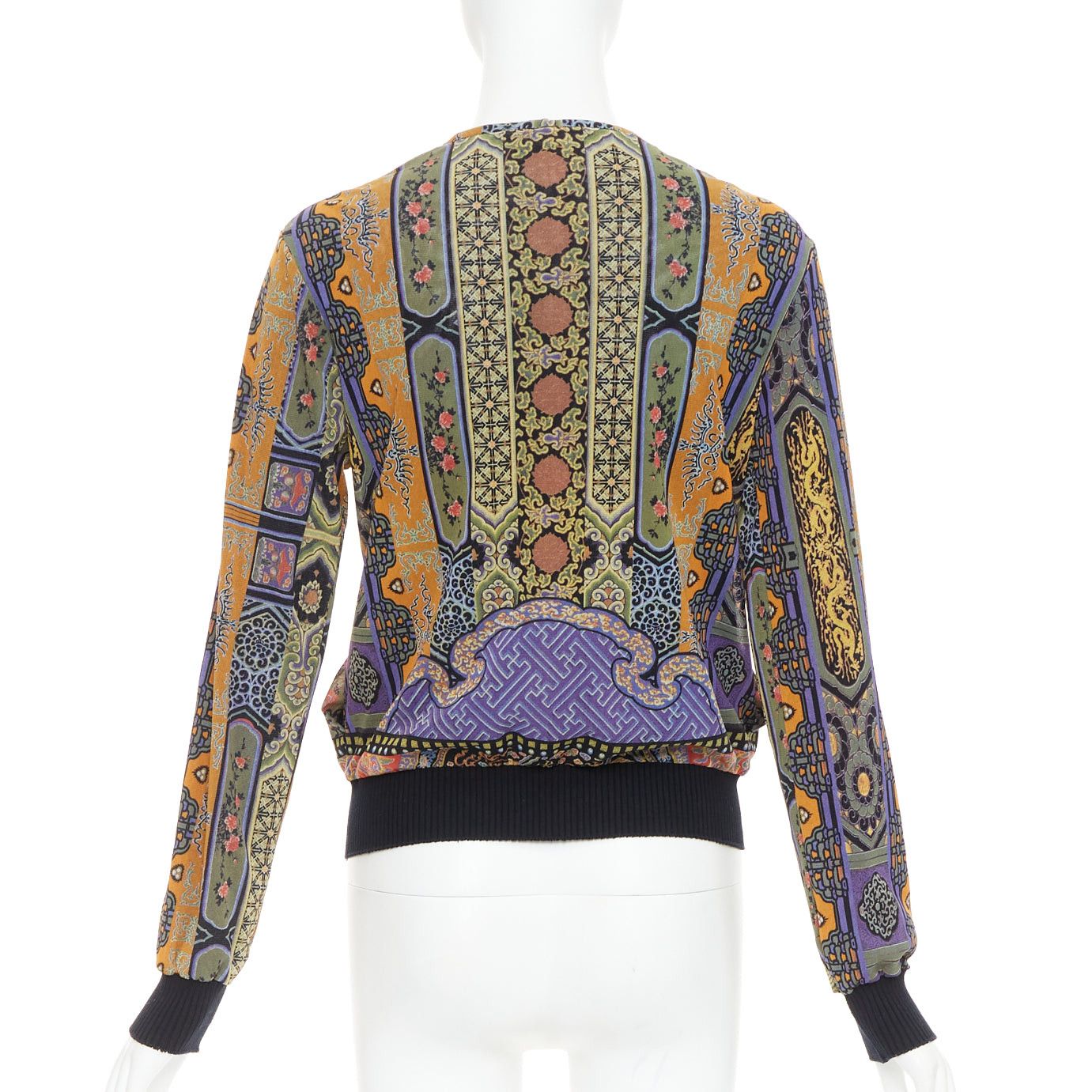 Vivienne Tam rare VIVIENNE TAM purple Dynasty chinoiserie dragon birds print bomber jacket Size M / US 6-8 / IT 42-44 - 6 Thumbnail