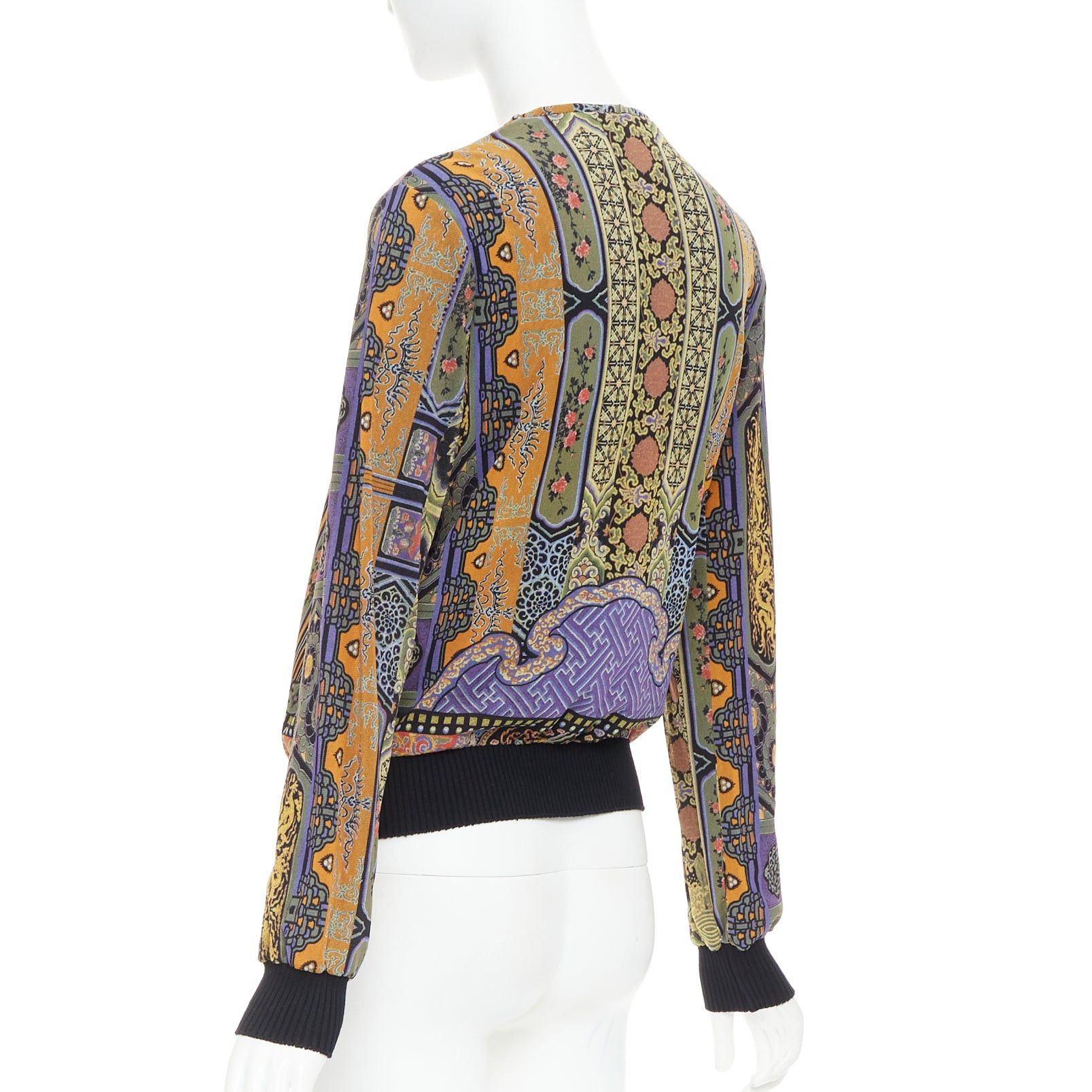 Vivienne Tam rare VIVIENNE TAM purple Dynasty chinoiserie dragon birds print bomber jacket Size M / US 6-8 / IT 42-44 - 7 Thumbnail