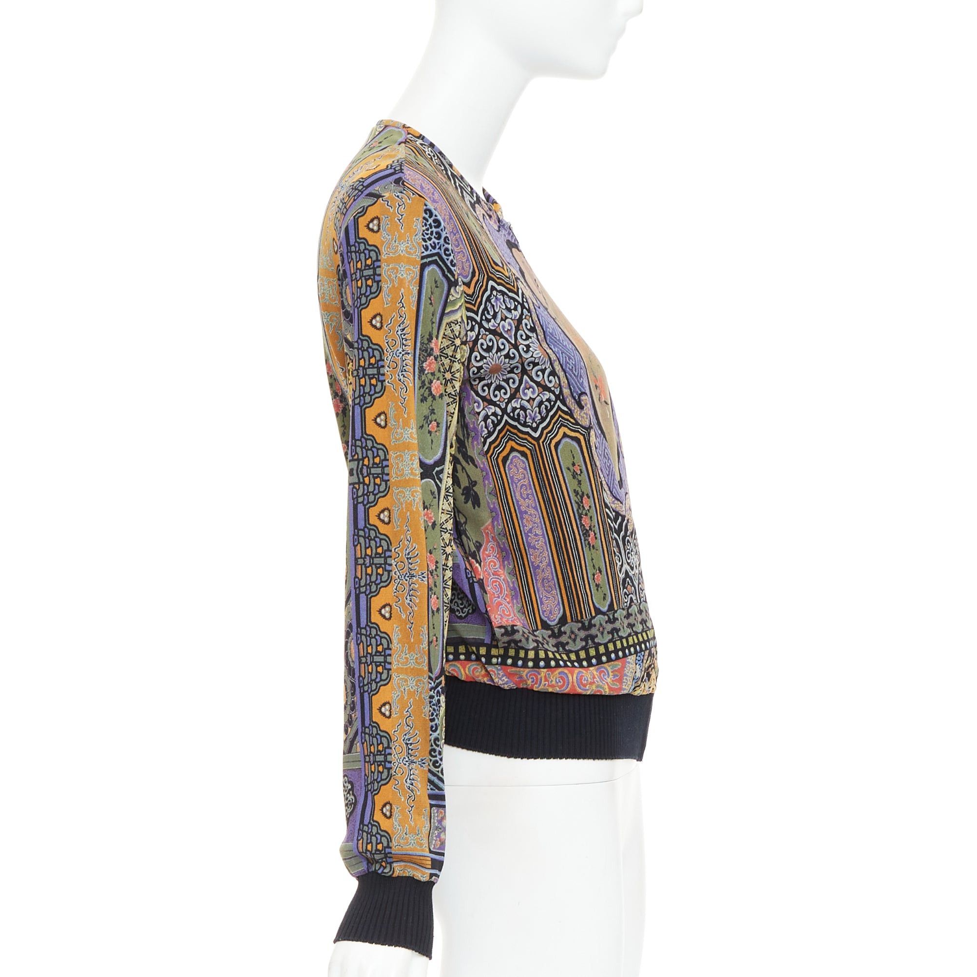 Vivienne Tam rare VIVIENNE TAM purple Dynasty chinoiserie dragon birds print bomber jacket Size M / US 6-8 / IT 42-44 - 5 Thumbnail