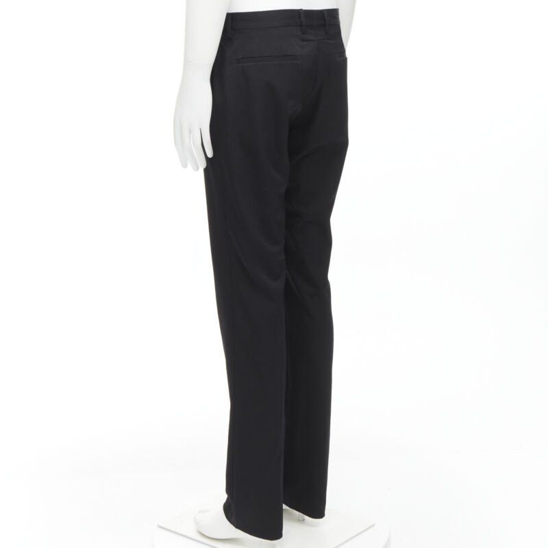 Givenchy GIVENCHY 100% wool black straight leg trousers pants EU48 M Size US 29 - 5 Thumbnail