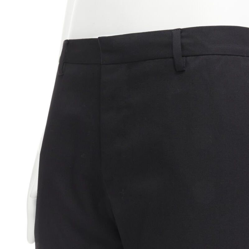 Givenchy GIVENCHY 100% wool black straight leg trousers pants EU48 M Size US 29 - 2 Thumbnail