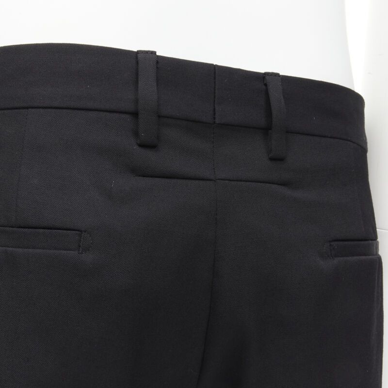 Givenchy GIVENCHY 100% wool black straight leg trousers pants EU48 M Size US 29 - 8 Thumbnail