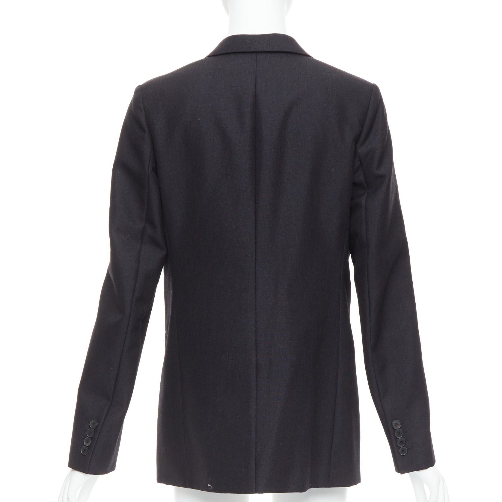 Dior CHRISTIAN DIOR black wool mohair boxy peak collar tux jacket FR40 L Size M / US 6-8 / IT 42-44 - 6 Thumbnail