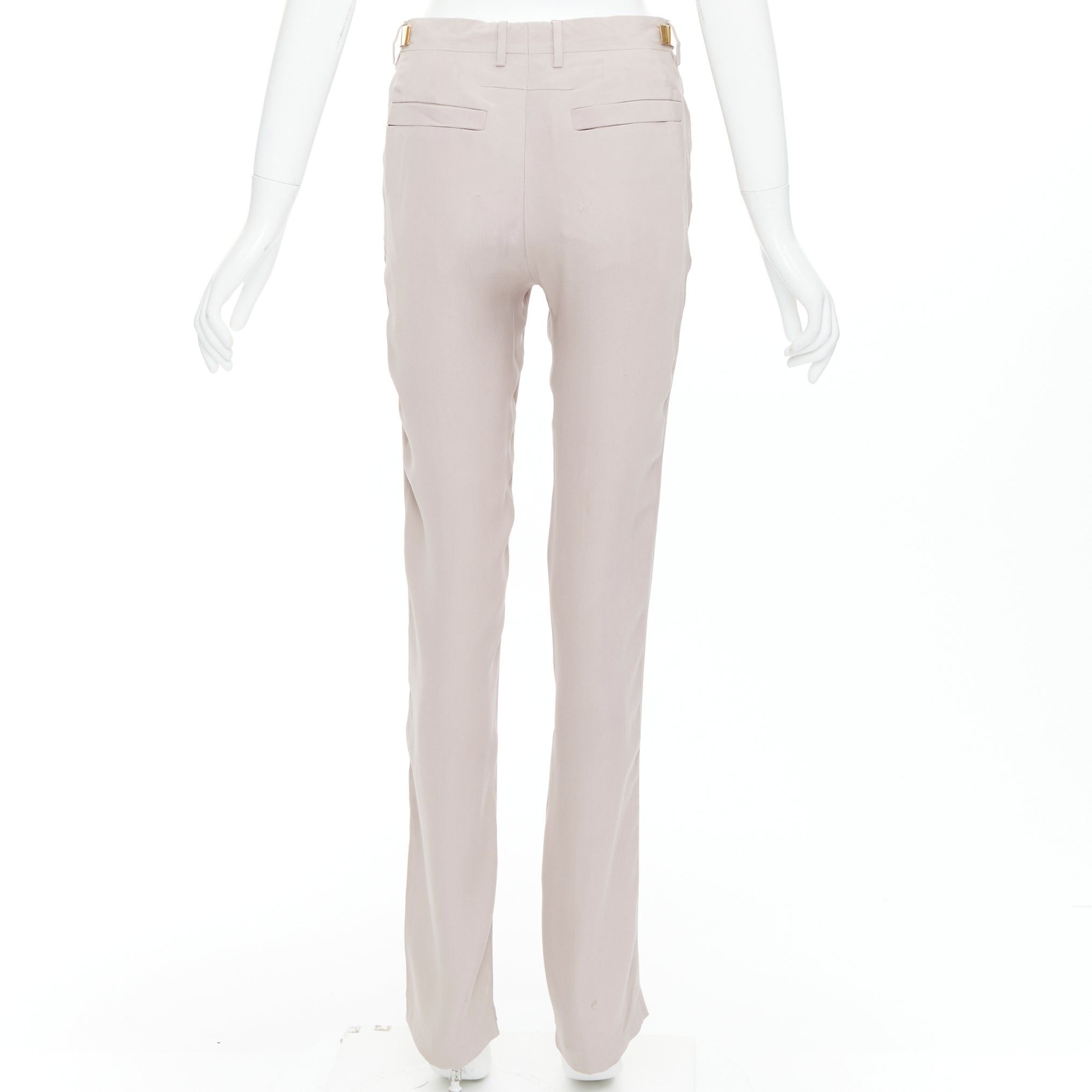 Givenchy GIVENCHY Riccardo Tisci Runway gold waist metal bar pink pants FR36 S Size 28" / US 6 / IT 42 - 5 Thumbnail