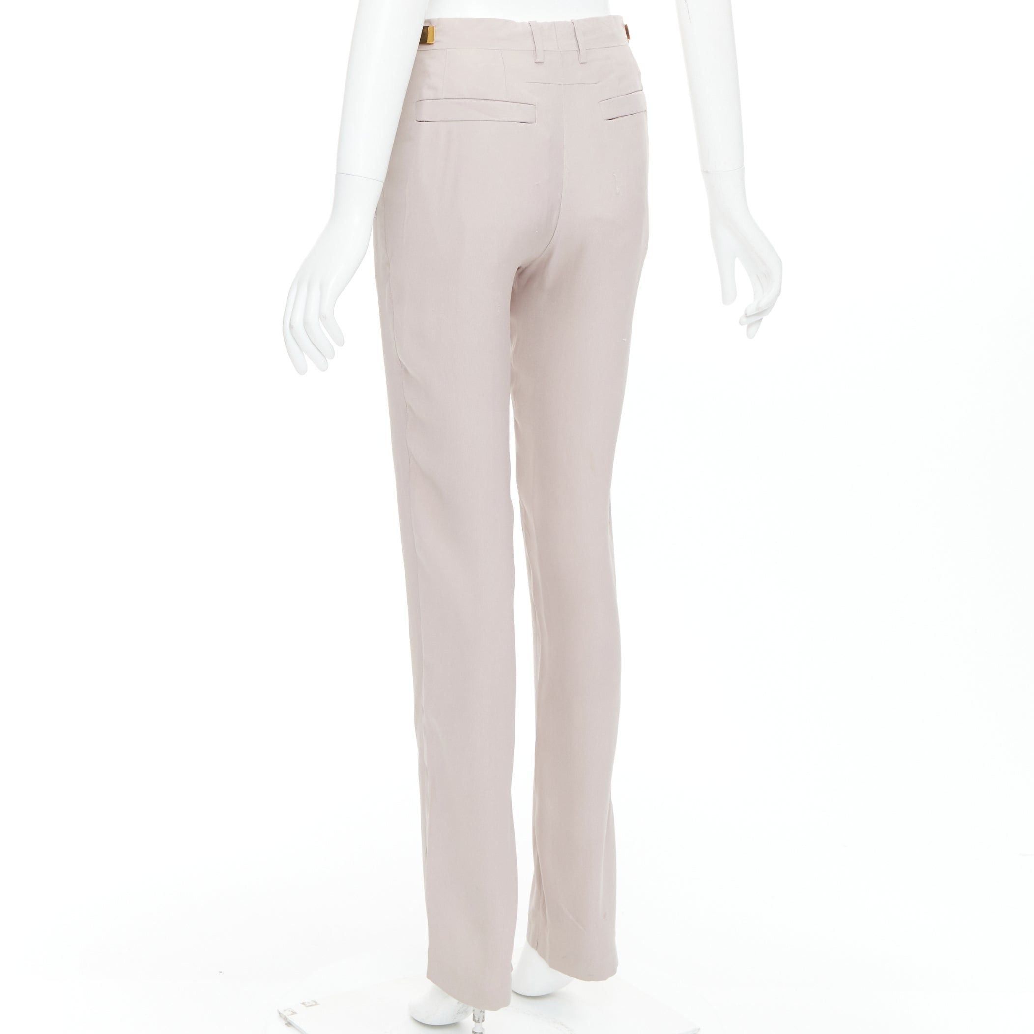 Givenchy GIVENCHY Riccardo Tisci Runway gold waist metal bar pink pants FR36 S Size 28" / US 6 / IT 42 - 6 Thumbnail