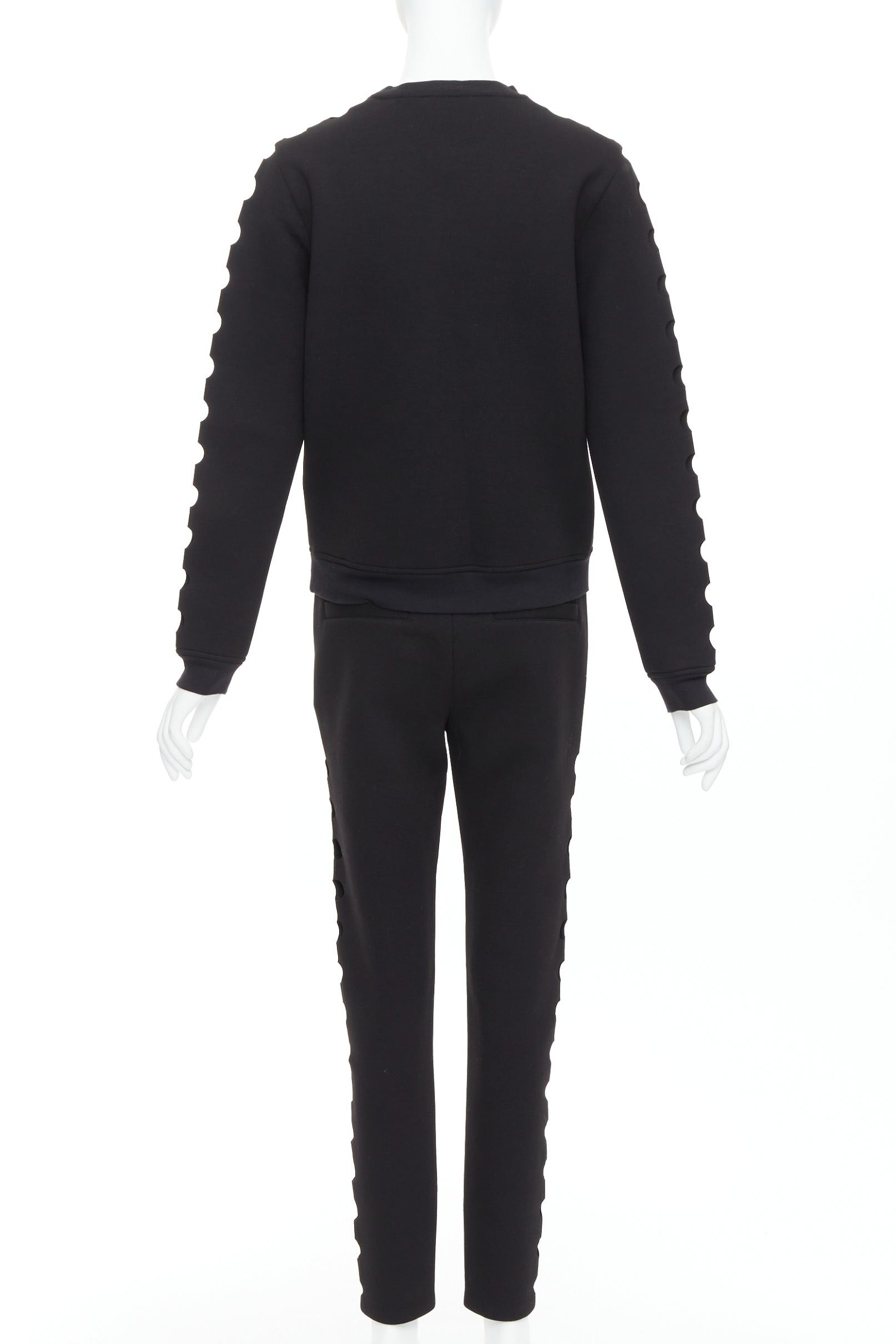 Opening Ceremony OPENING CEREMONY Cut-out black neoprene laser cut holes top pants set S Size 27" / US 4 / IT 40 - 5 Thumbnail