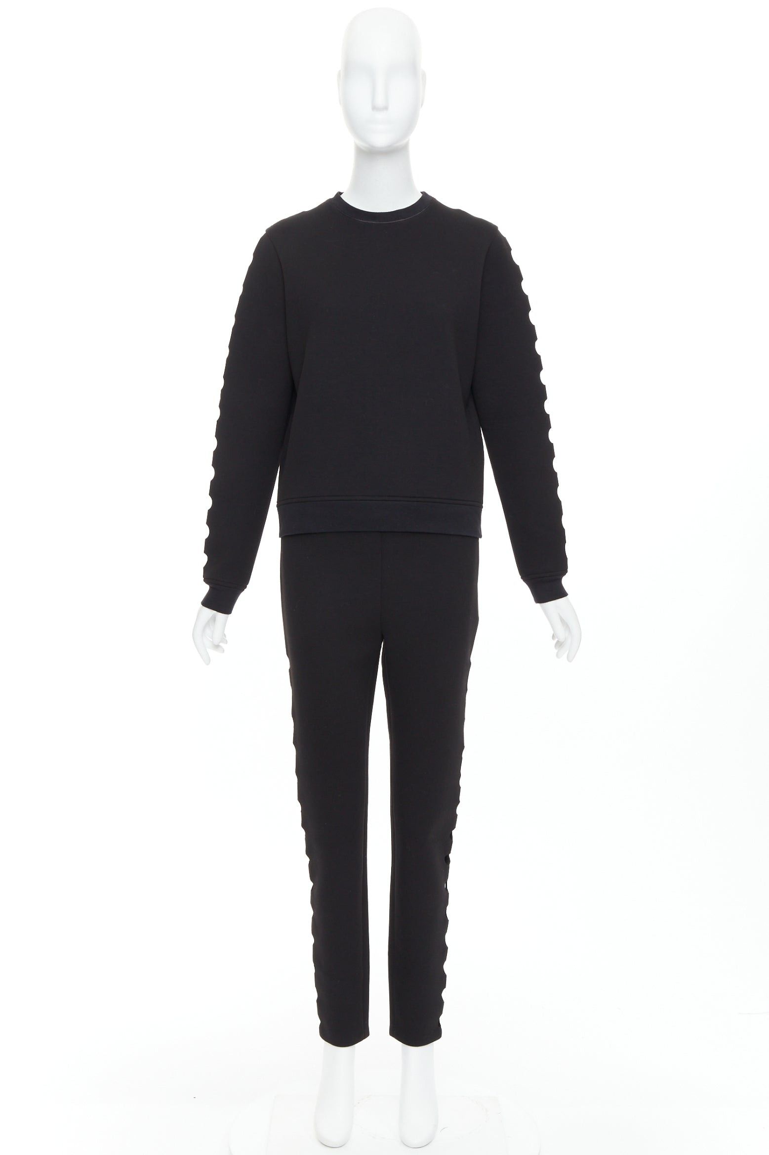 Opening Ceremony OPENING CEREMONY Cut-out black neoprene laser cut holes top pants set S Size 27" / US 4 / IT 40 - 11 Thumbnail