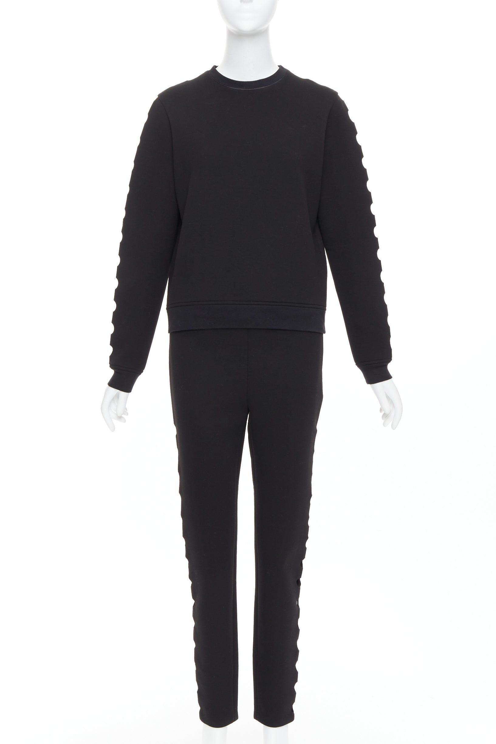 Opening Ceremony OPENING CEREMONY Cut-out black neoprene laser cut holes top pants set S Size 27" / US 4 / IT 40 - 3 Thumbnail