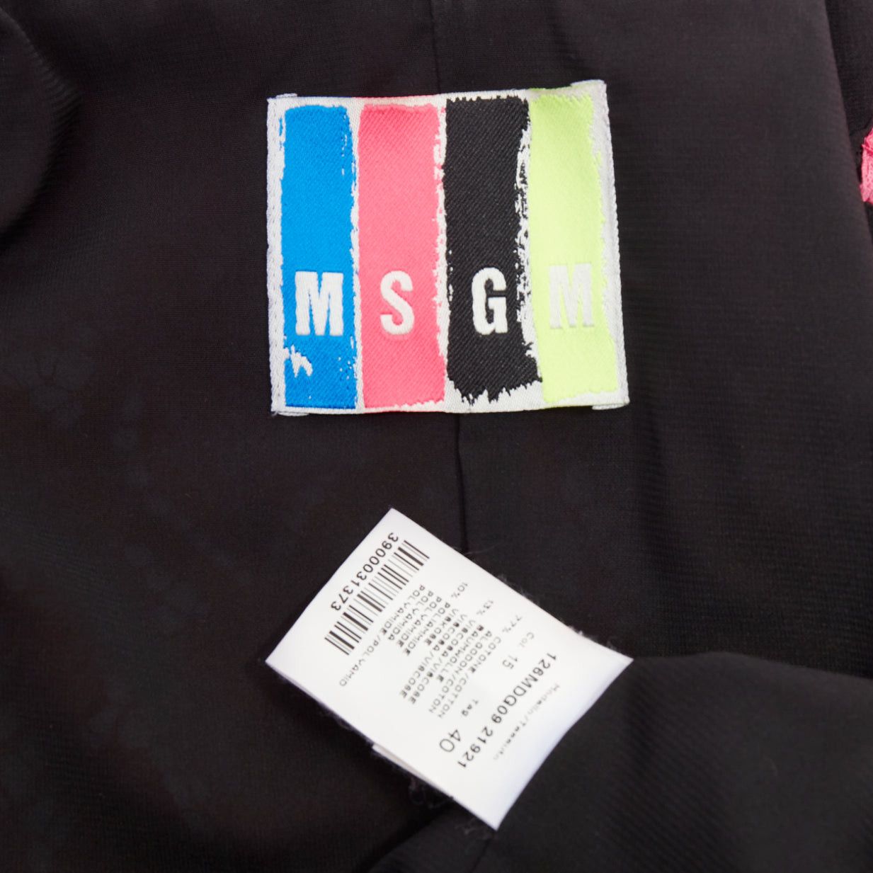 MSGM MSGM pink cotton blend lace side zip cropped biker jacket IT40 S Size S / US 4 / IT 40 - 9 Thumbnail