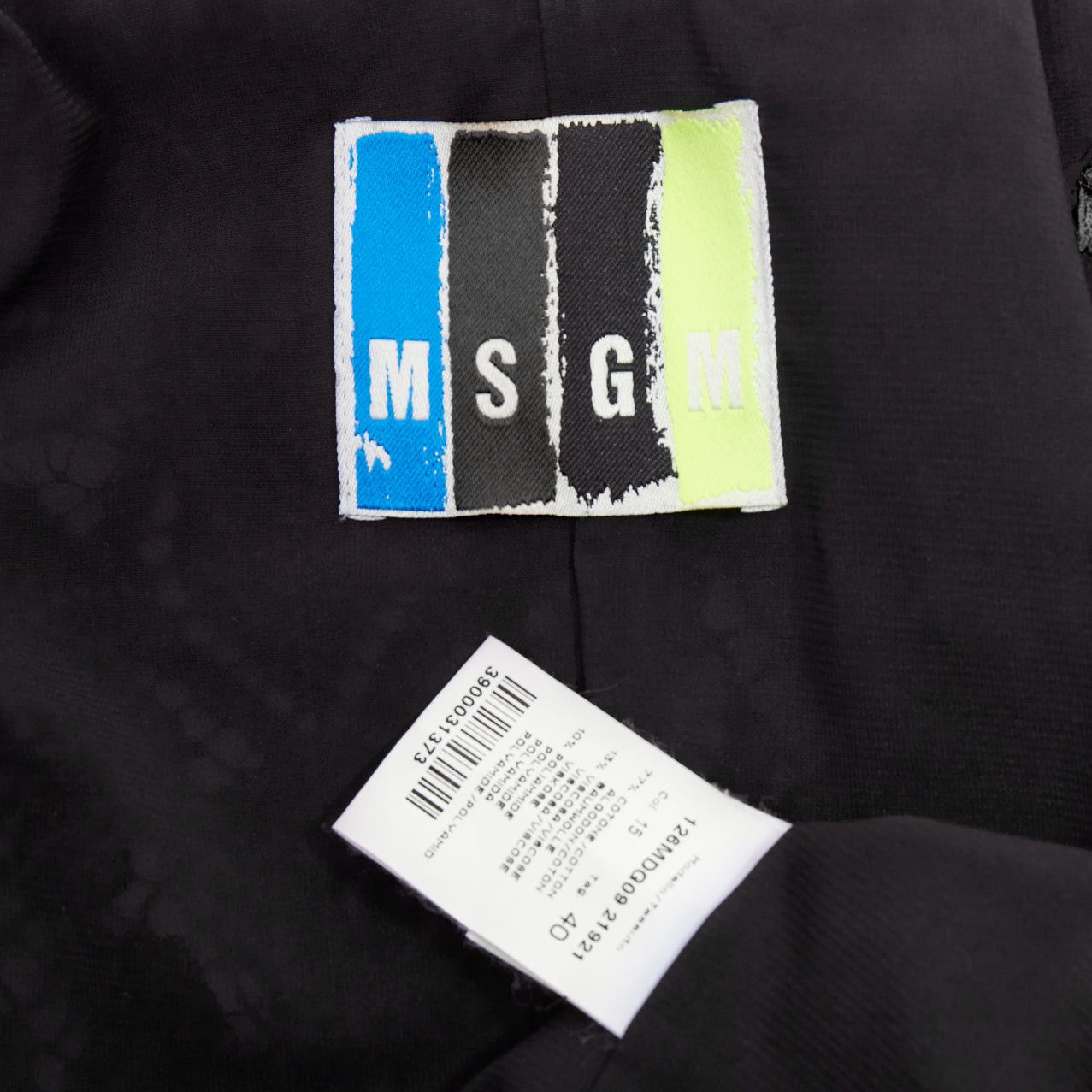 MSGM MSGM black cotton blend lace side zip cropped biker jacket IT40 S Size S / US 4 / IT 40 - 9 Thumbnail