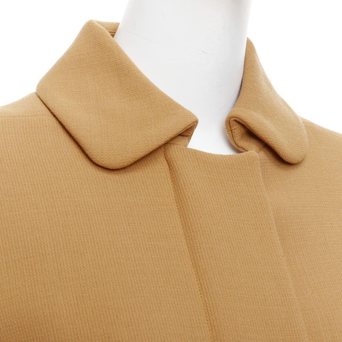 Marni MARNI camel virgin wool puff darted sleeve zip round collar coat IT40 S Size S / US 4 / IT 40 - 8 Thumbnail