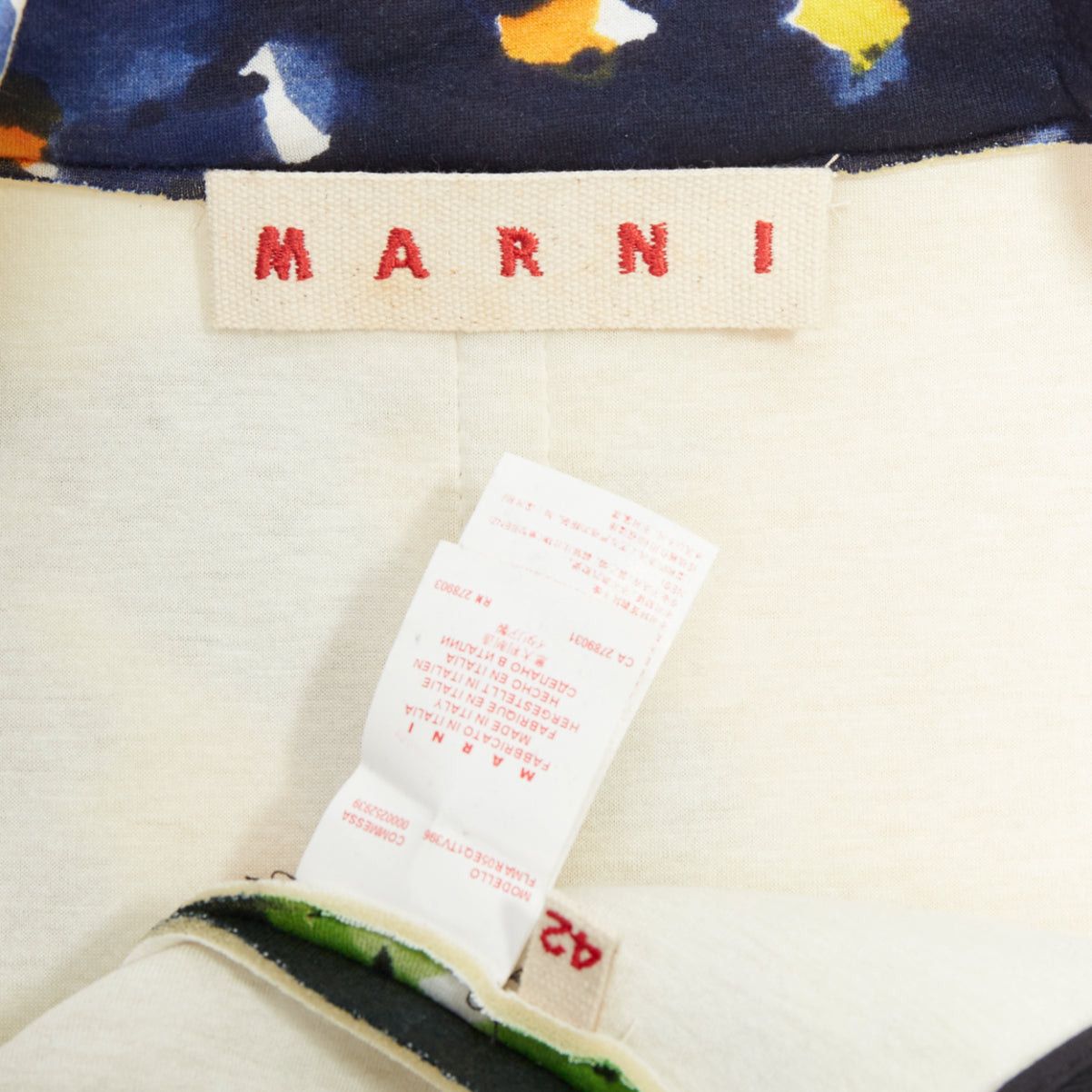 Marni MARNI multicolor paint print scuba leather zip short sleeve coat IT42 M Size M / US 6-8 / IT 42-44 - 8 Thumbnail
