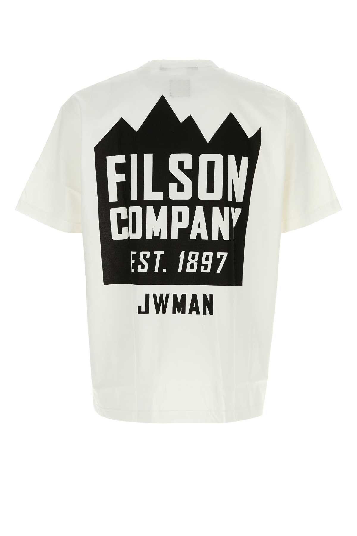 Junya Watanabe White Cotton T-Shirt Size US L / EU 52-54 / 3 - 2 Thumbnail