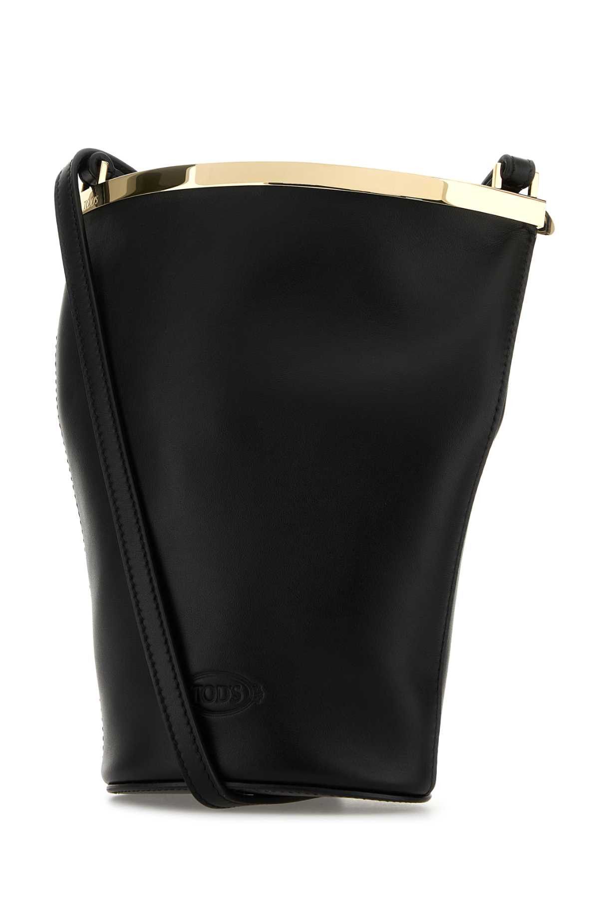 Tod's Black Leather Magenta Bucket Bag Size ONE SIZE - 2 Thumbnail