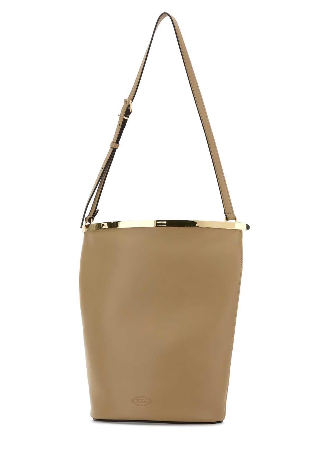 Tod's Beige Leather Magenta Bucket Bag Size ONE SIZE - 2 Thumbnail