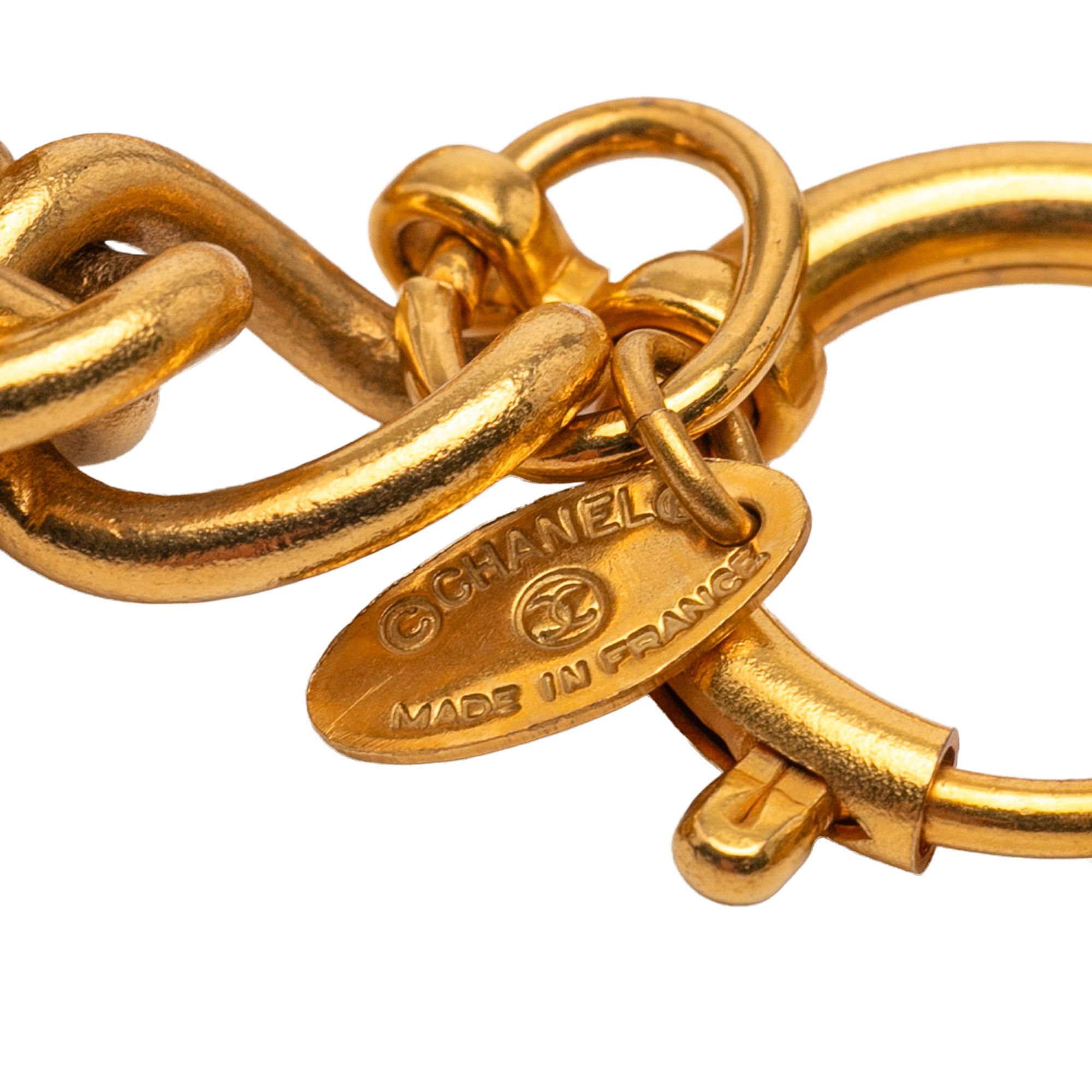 Chanel Chanel Gold Plated 31 Rue Cambon Plate Charm Bracelet Size ONE SIZE - 5 Thumbnail