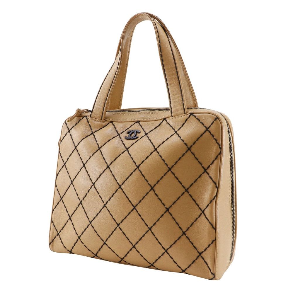Chanel Chanel Chanel Wild Stitch Calfskin 2way Tote Bag Leather Tote Bag A14693 DUTY FREE for USA Size ONE SIZE - 2 Thumbnail