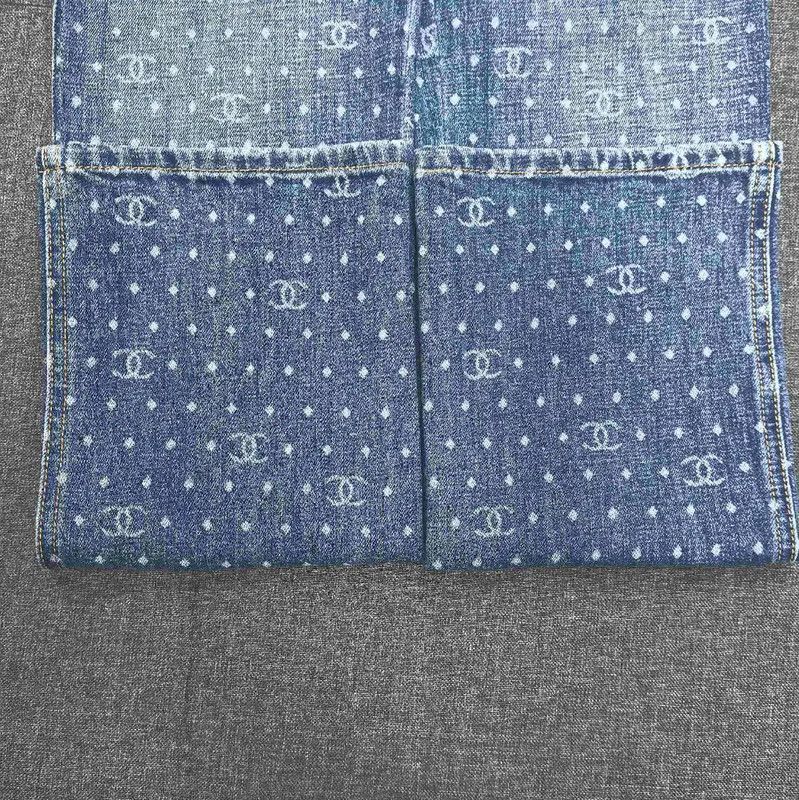 Chanel Chanel Blue Denim Pants for Women 0089 Size 23" - 6 Thumbnail