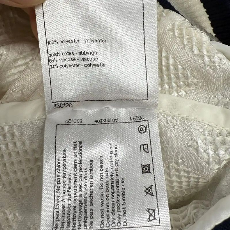 Chanel Chanel Cream Polyester Women's Jacket 0089 Size M / US 6-8 / IT 42-44 - 5 Thumbnail