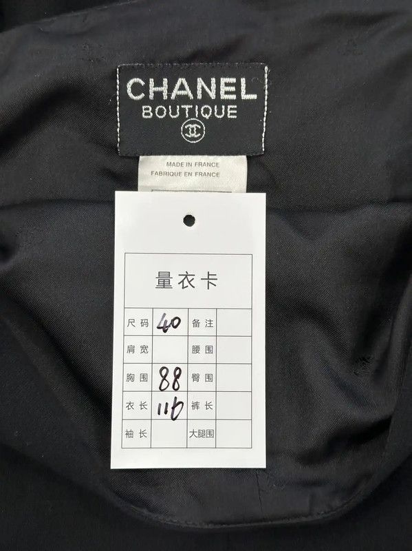Chanel Chanel Black Wool Midi Dress for Women 0089 Size L / US 10 / IT 46 - 10 Thumbnail