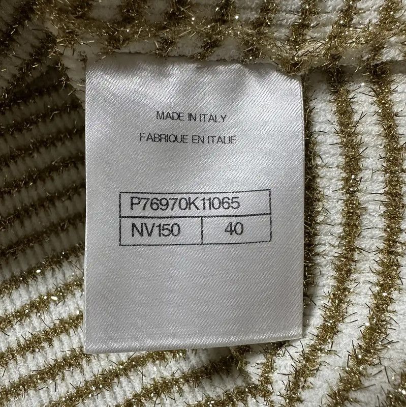 Chanel Chanel Cotton Embroidered Jacket in Beige 0089 Size M / US 6-8 / IT 42-44 - 5 Thumbnail