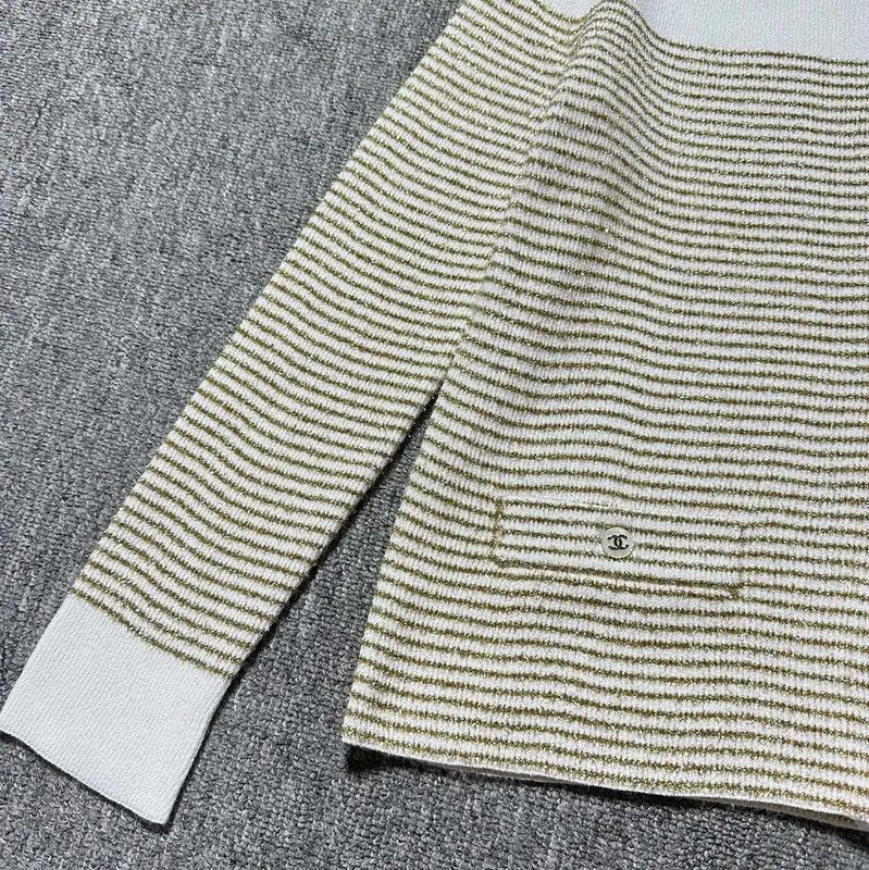 Chanel Chanel Cotton Embroidered Jacket in Beige 0089 Size M / US 6-8 / IT 42-44 - 2 Thumbnail