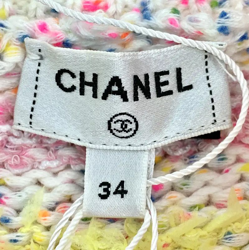 Chanel Chanel Multicolor Cotton Pullover Sweater 0089 Size XXS / US 00 / IT 34 - 6 Thumbnail