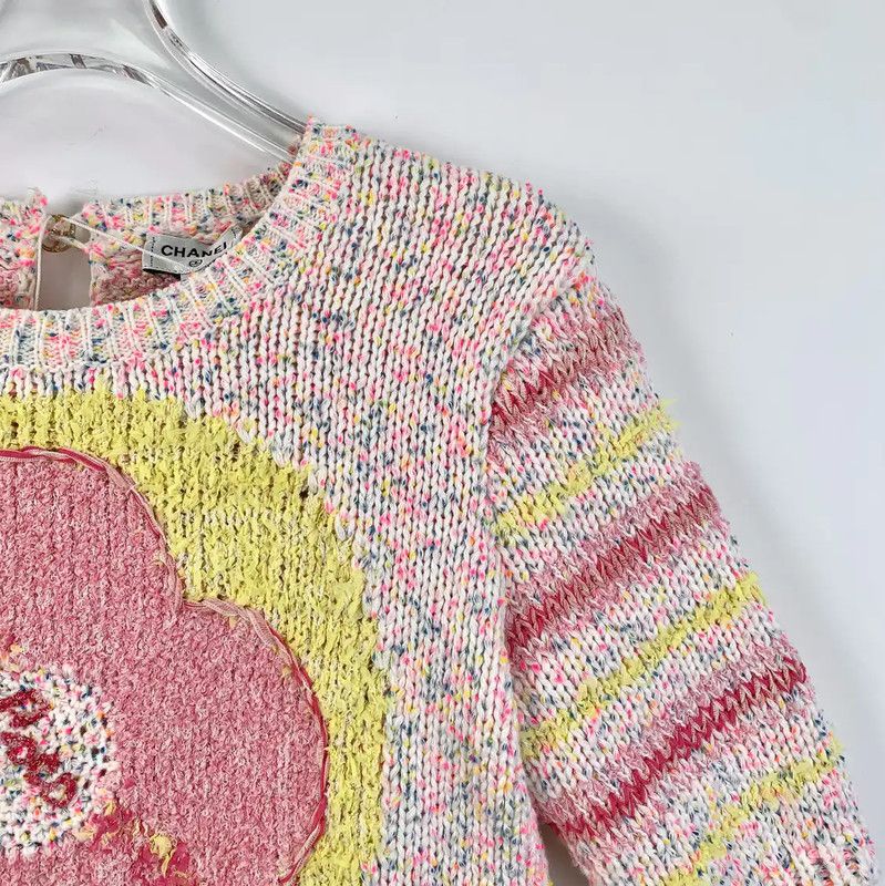 Chanel Chanel Multicolor Cotton Pullover Sweater 0089 Size XXS / US 00 / IT 34 - 3 Thumbnail