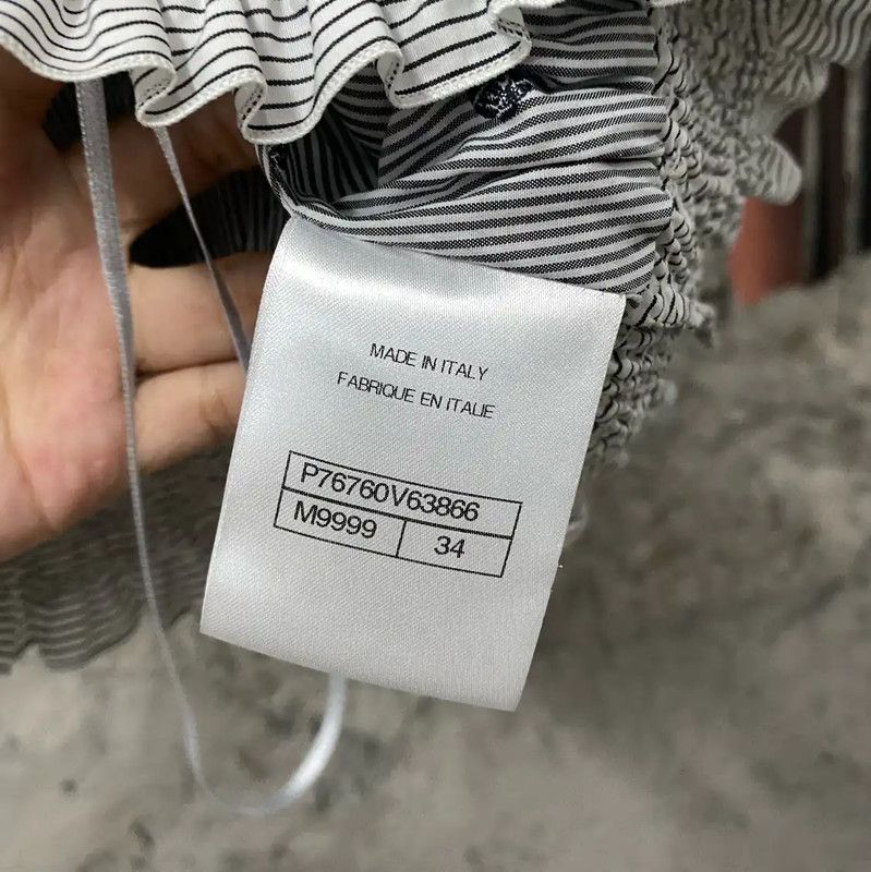 Chanel Chanel Gray Sleeveless Cropped Top 0089 Size ONE SIZE - 7 Thumbnail