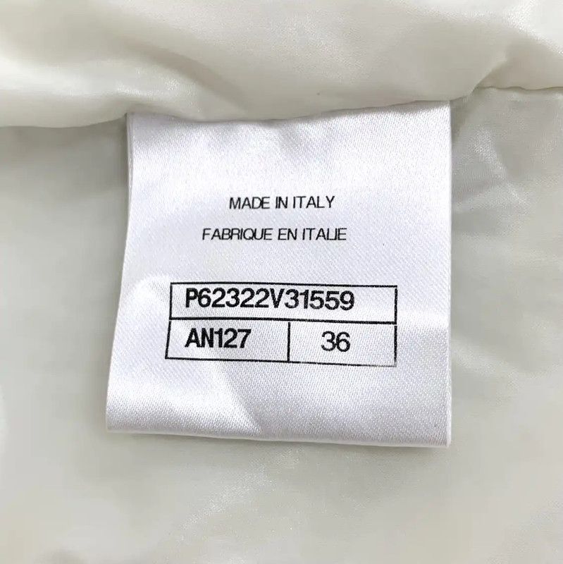 Chanel Chanel White Women's Polyester Jacket 0089 Size XS / US 0-2 / IT 36-38 - 6 Thumbnail