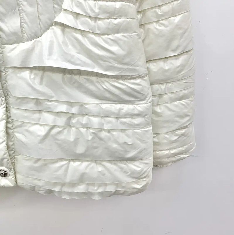 Chanel Chanel White Women's Polyester Jacket 0089 Size XS / US 0-2 / IT 36-38 - 4 Thumbnail
