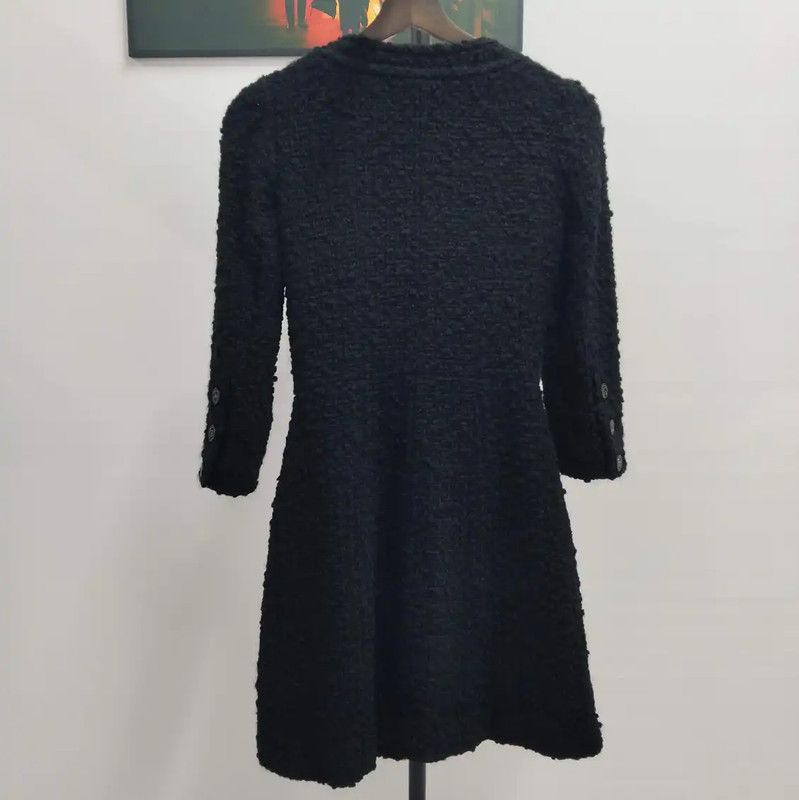 Chanel Chanel Black Long Coat for Women 0089 Size S / US 4 / IT 40 - 2 Thumbnail