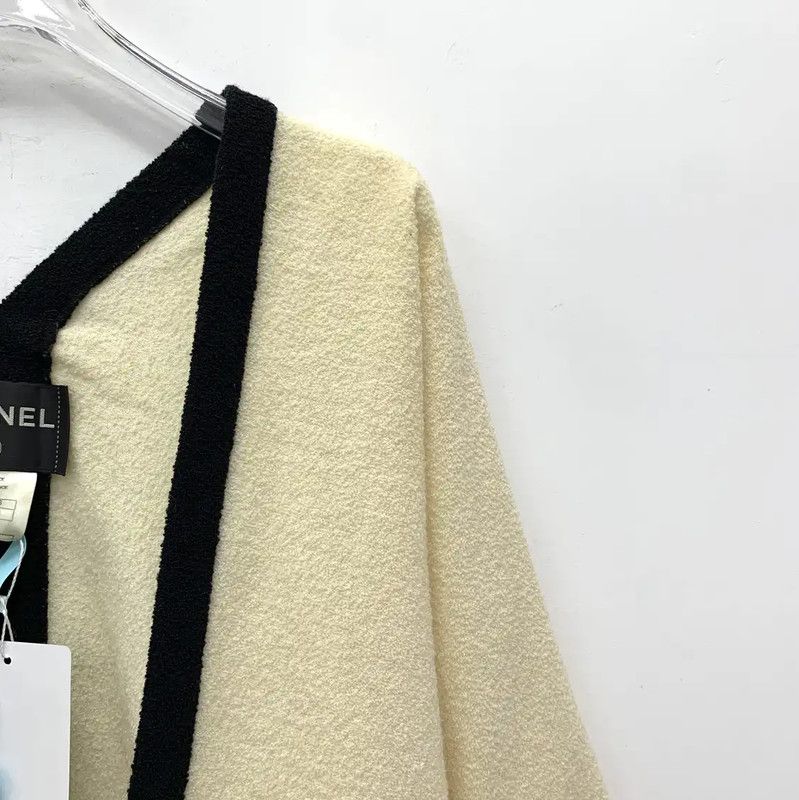 Chanel Chanel Color-Block Wool Cardigan for Women 0089 Size S / US 4 / IT 40 - 3 Thumbnail
