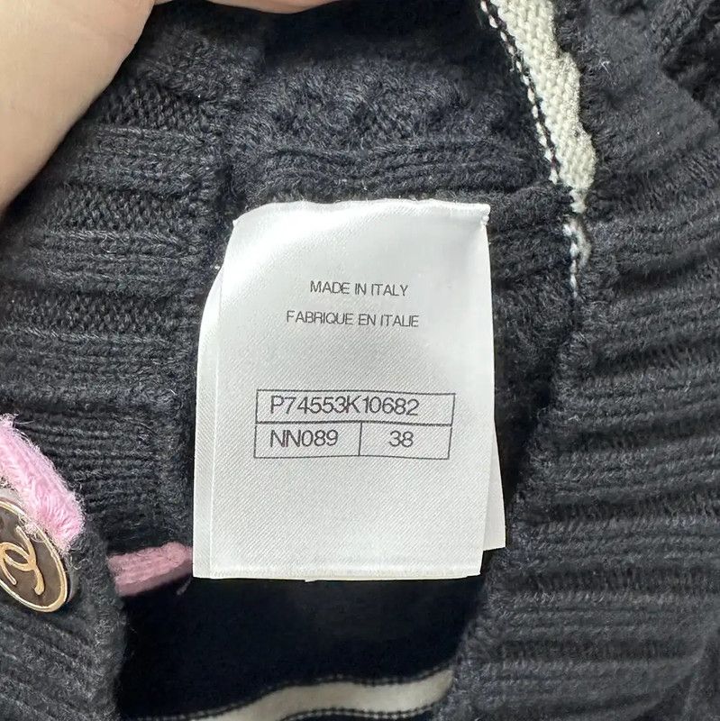 Chanel Chanel Black Cashmere Women's Cardigan 0089 Size M / US 6-8 / IT 42-44 - 5 Thumbnail
