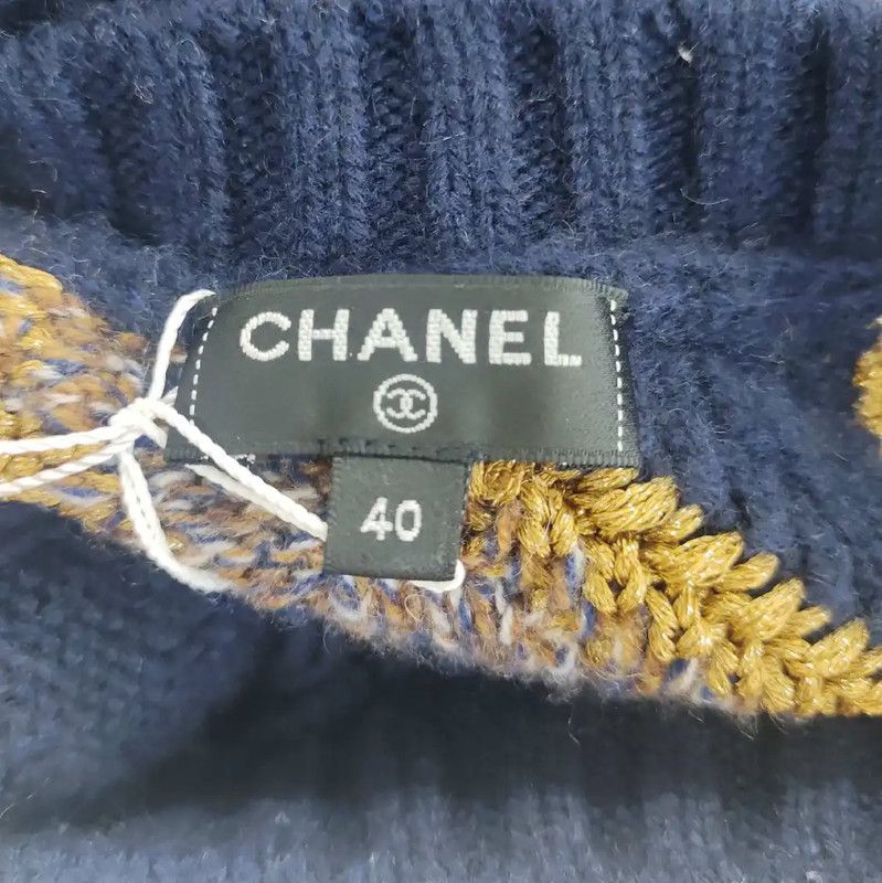 Chanel Chanel Black Cashmere Pullover Sweater 0089 Size L / US 10 / IT 46 - 3 Thumbnail