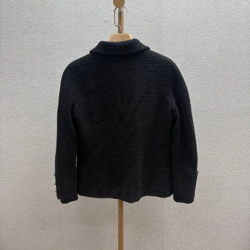 Chanel Chanel Black Cotton Jacket for Women 0089 Size L / US 10 / IT 46 - 2 Thumbnail