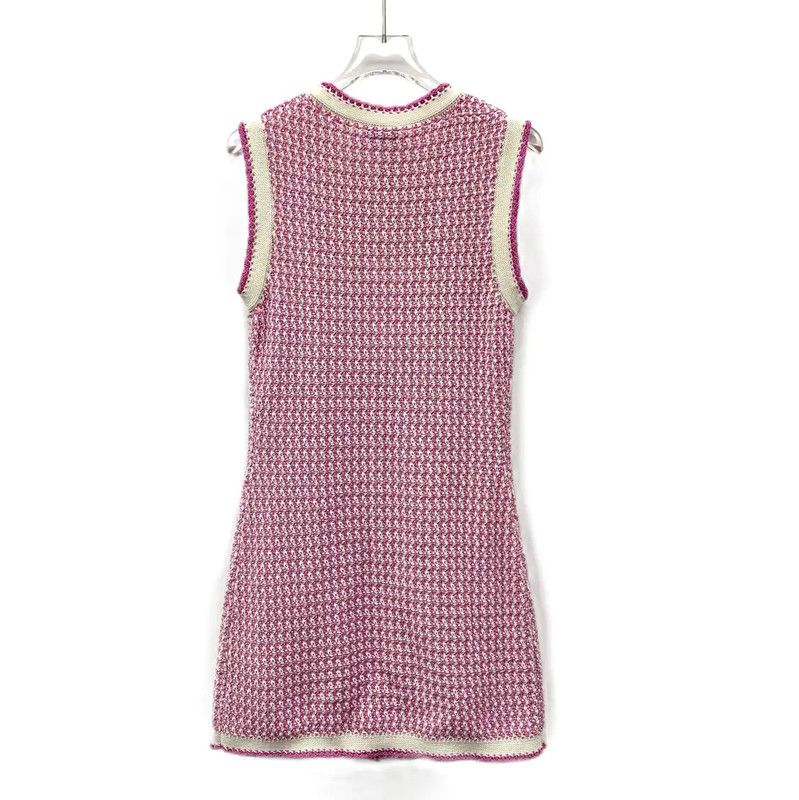 Chanel Chanel Pink Cotton Sleeveless Dress XXS Size 0089 Size XXS / US 00 / IT 34 - 2 Thumbnail