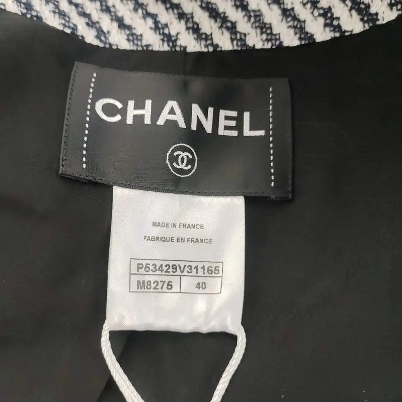 Chanel Chanel Women's Colorblock Cotton Coat 0089 Size L / US 10 / IT 46 - 3 Thumbnail