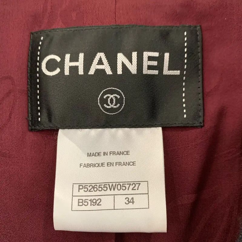 Chanel Chanel Red Wool Jacket for Women 0089 Size XS / US 0-2 / IT 36-38 - 5 Thumbnail
