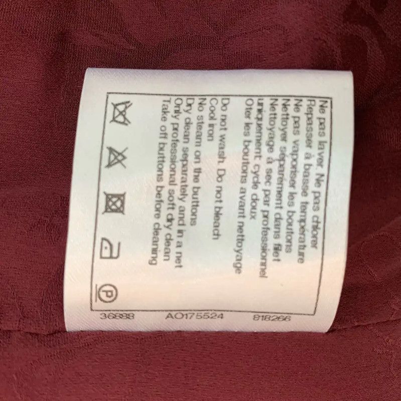 Chanel Chanel Red Wool Jacket for Women 0089 Size XS / US 0-2 / IT 36-38 - 6 Thumbnail