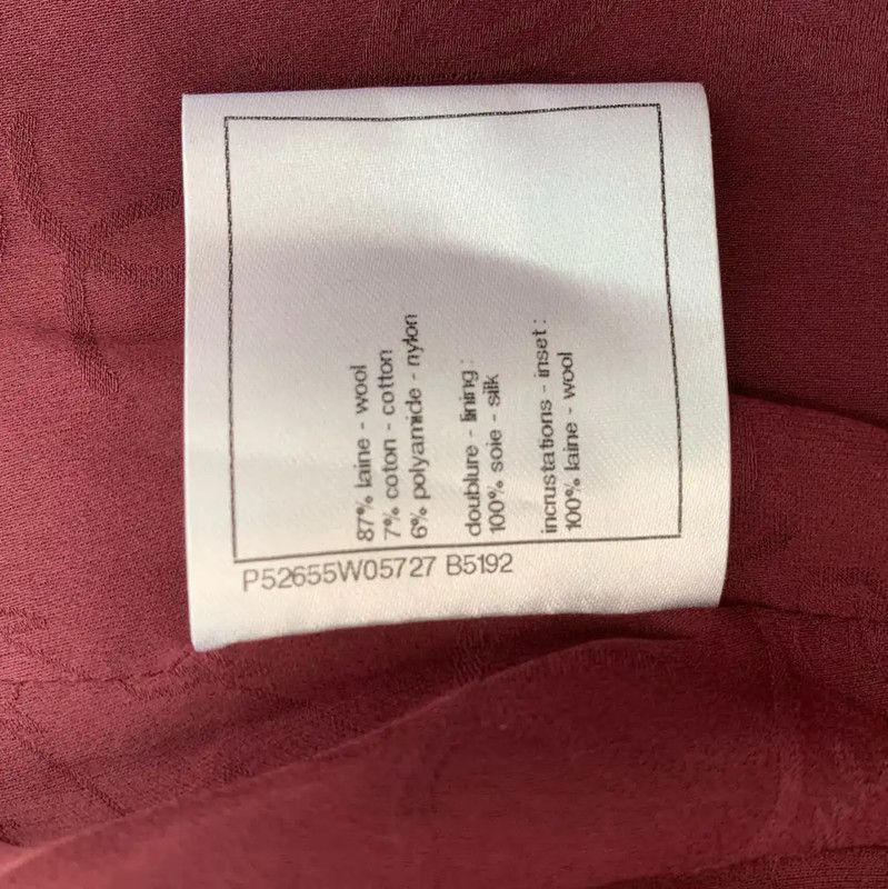 Chanel Chanel Red Wool Jacket for Women 0089 Size XS / US 0-2 / IT 36-38 - 7 Thumbnail